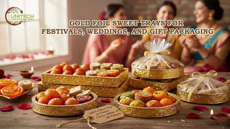 Gold Foil Sweet Trays For Festivals Weddings And Gift Packaging