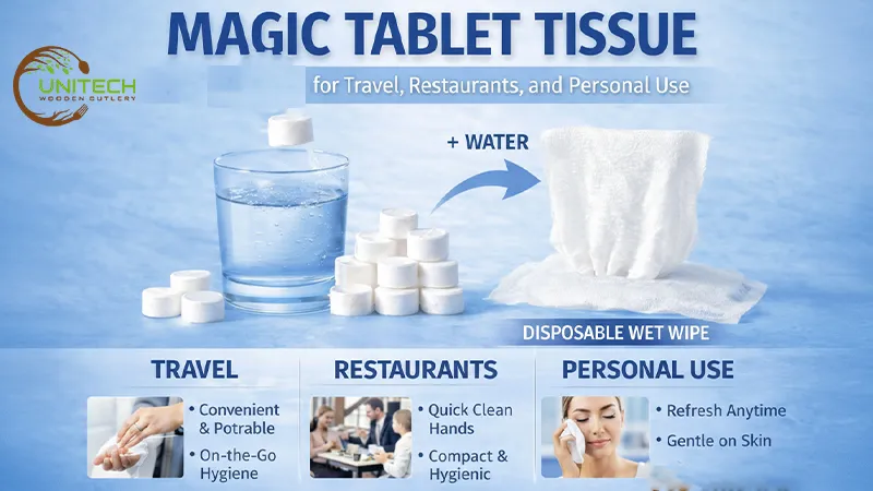 Magic Tablet Tissue Travel Restaurants Personal Use