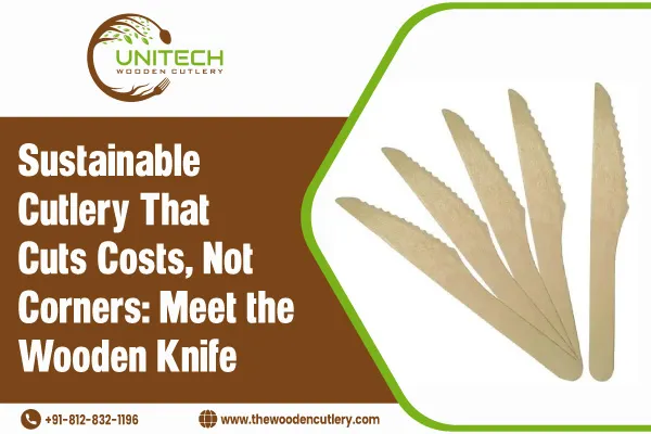 Sustainable Cutlery Wooden Knife Cuts Costs Not Corners