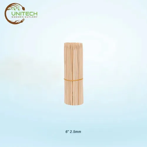 6 Inch Bamboo Stick - Unitech Wooden Cutlery