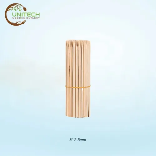 8 Inch Bamboo Stick - Unitech Wooden Cutlery