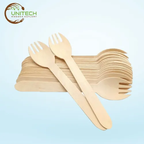 160mm Wooden Spork