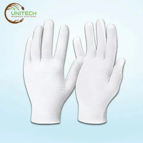Cotton Hand Gloves - Unitech Wooden Cutlery