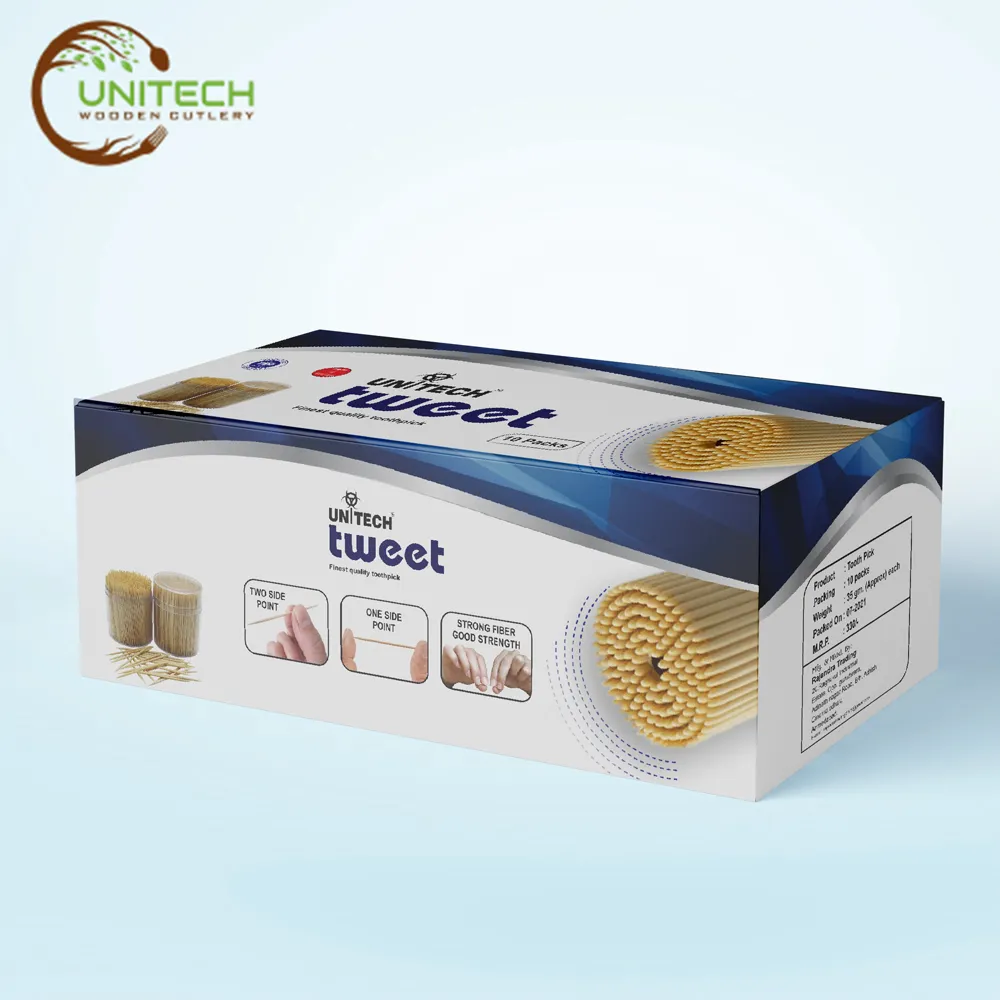 Tweet Toothpick - Unitech Wooden Cutlery
